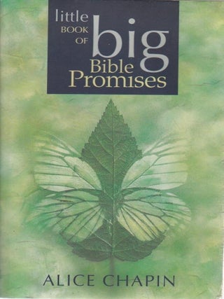 Item #540 The Little Book of Big Bible Promises. Alice Chapin
