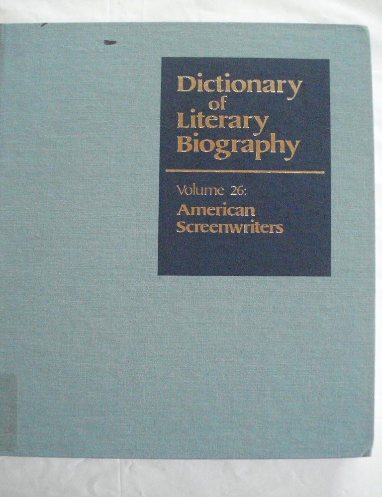 Item #5505 DLB 28: Twentieth-Century American-Jewish Writers (Dictionary of Literary Biography, Volume 28) Hardcover. Daniel Walden.