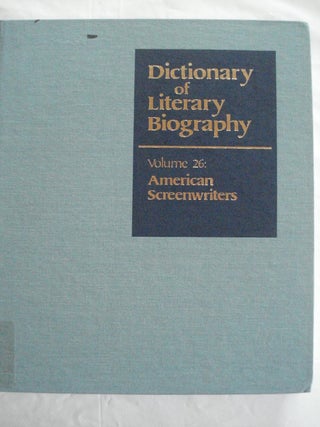 DLB 28: Twentieth-Century American-Jewish Writers (Dictionary of Literary Biography, Volume. Daniel Walden.