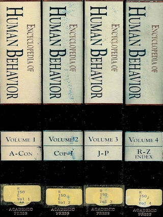 Item #5555 Encyclopedia of Human Behavior, Set of Volumes 1-4