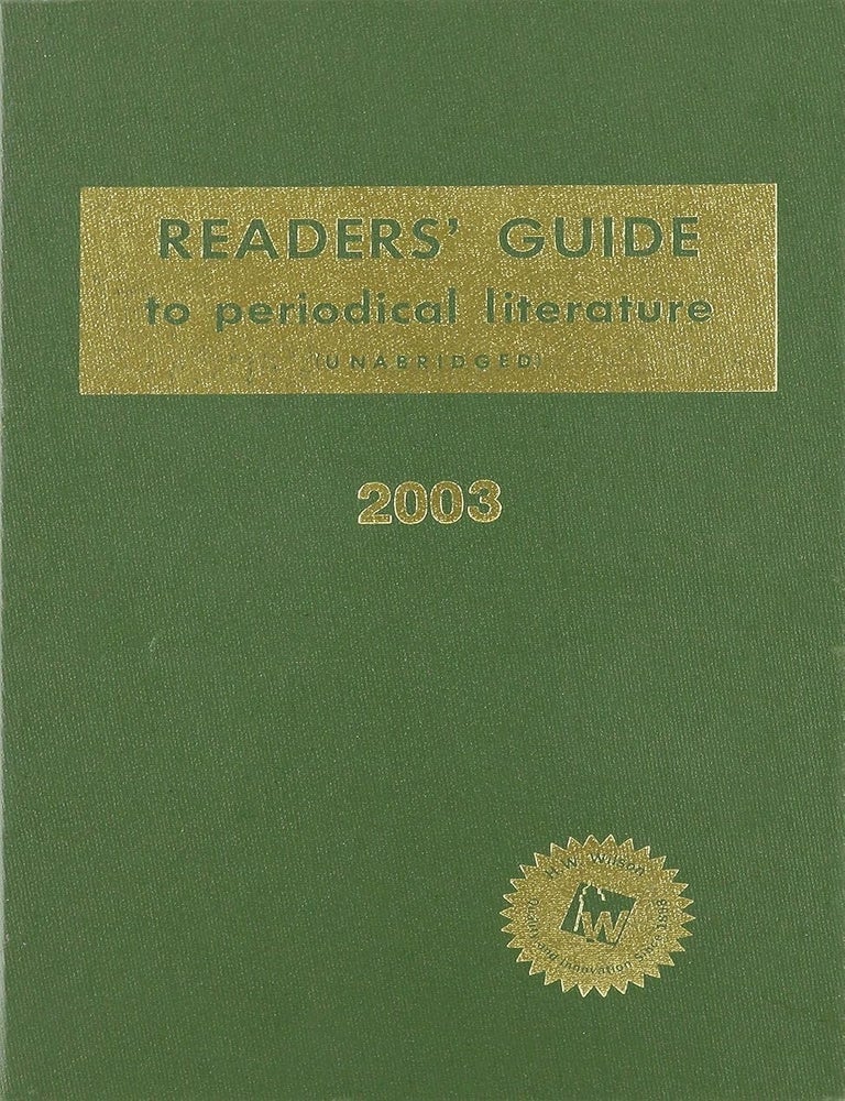 Item #6801 Reader's Guide to Periodical Literature - 2004 (Unabridged)
