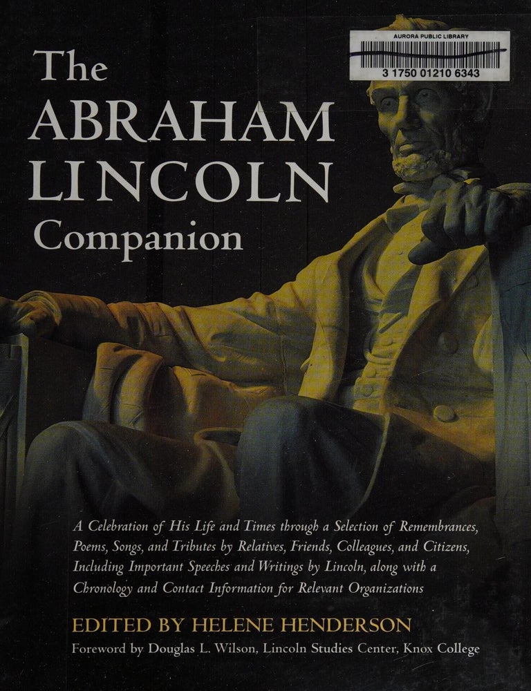Item #576 Abraham Lincoln Companion. Ed. Henderson Helene.