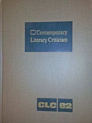 CLC Volume 62 Contemporary Literary Criticism: Excerpts from Criticism of. Roger Matuz.