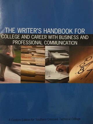 Item #6586 The Writer's Handbook For College And Career With Business And Professional...