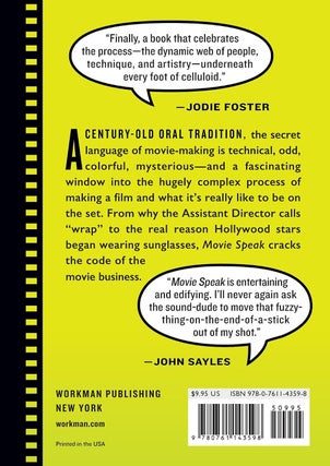 Movie Speak How to Talk Like You Belong on a Film Set