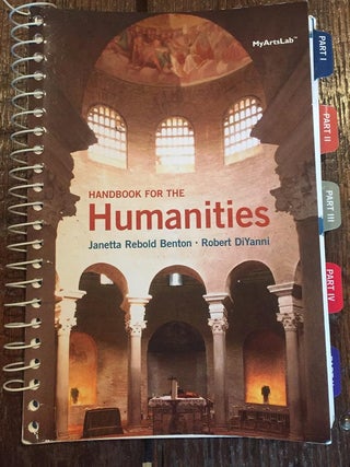 Item #6755 Handbook for the Humanities. Janetta Rebold Benton, Robert DiYanni