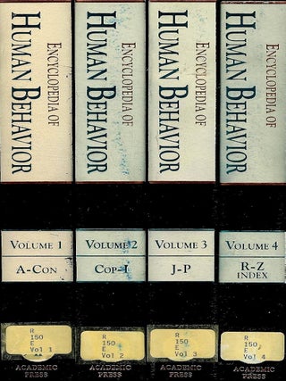 Encyclopedia of Human Behavior 4 Volume Set. V. S. Ramachandran.