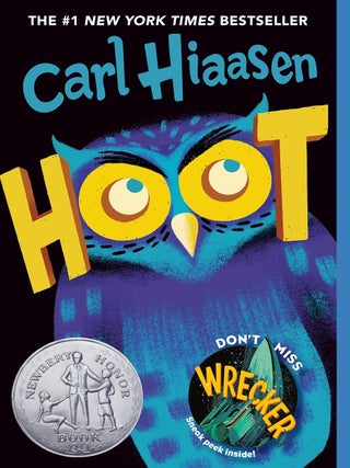 Item #6941 Hoot. Carl Hiaasen