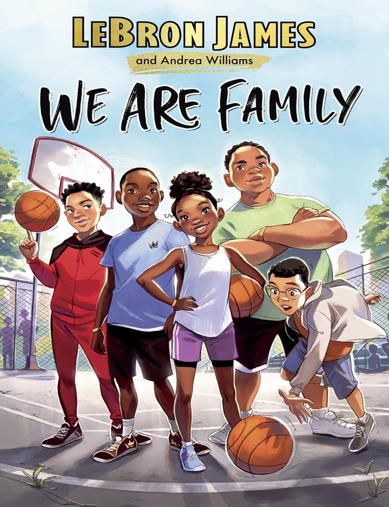 Item #7107 We are Family. LeBron James, Andrea Williams.
