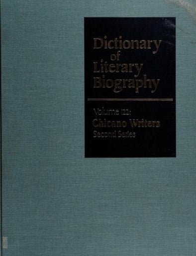 Item #7133 DLB 122: Chicano Writers, Second Series (Dictionary of Literary Biography, Volume 122). Francisco A. Lomel&iacute;, Carl R. Shirley.