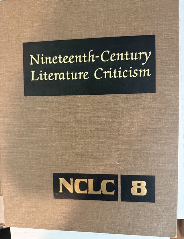 Item #7316 Nineteenth-century Literature Criticism, Topics Volume with Cumulative Indexes, Volumes 1 & 2. Laurie L. Harris.