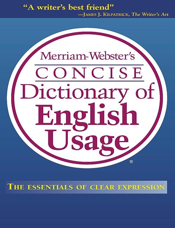 Item #7559 Merriam-Webster's Concise Dictionary of English Usage. Merriam-Webster.