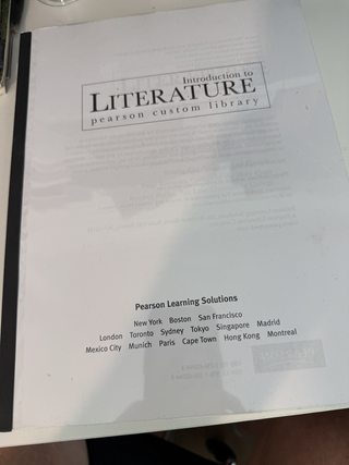 Item #814 Introduction to Literature, English 1102, Southern Crescent Tech College - Paperback....